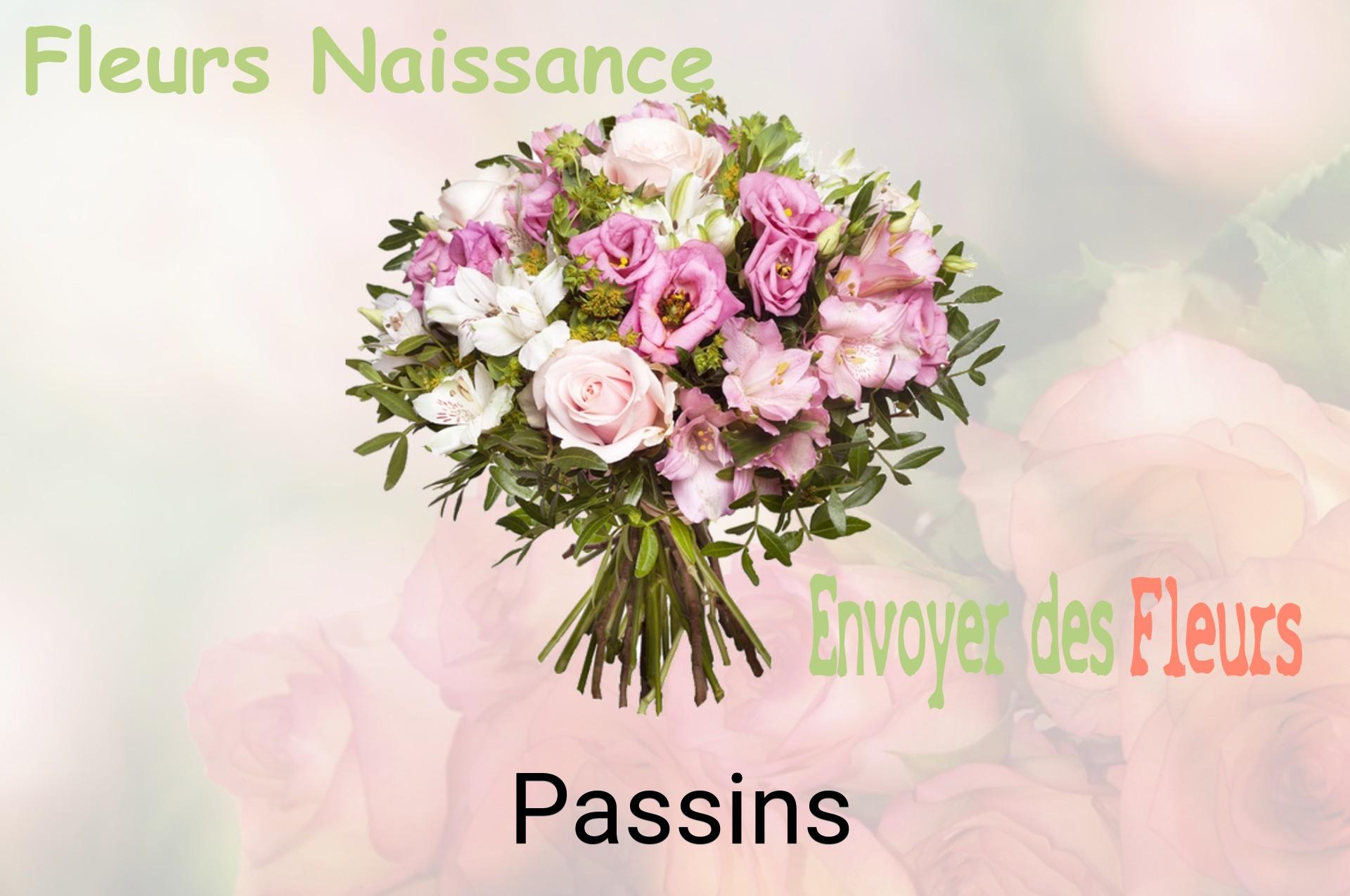 Bouquet de fleurs de naissance livré à Passins